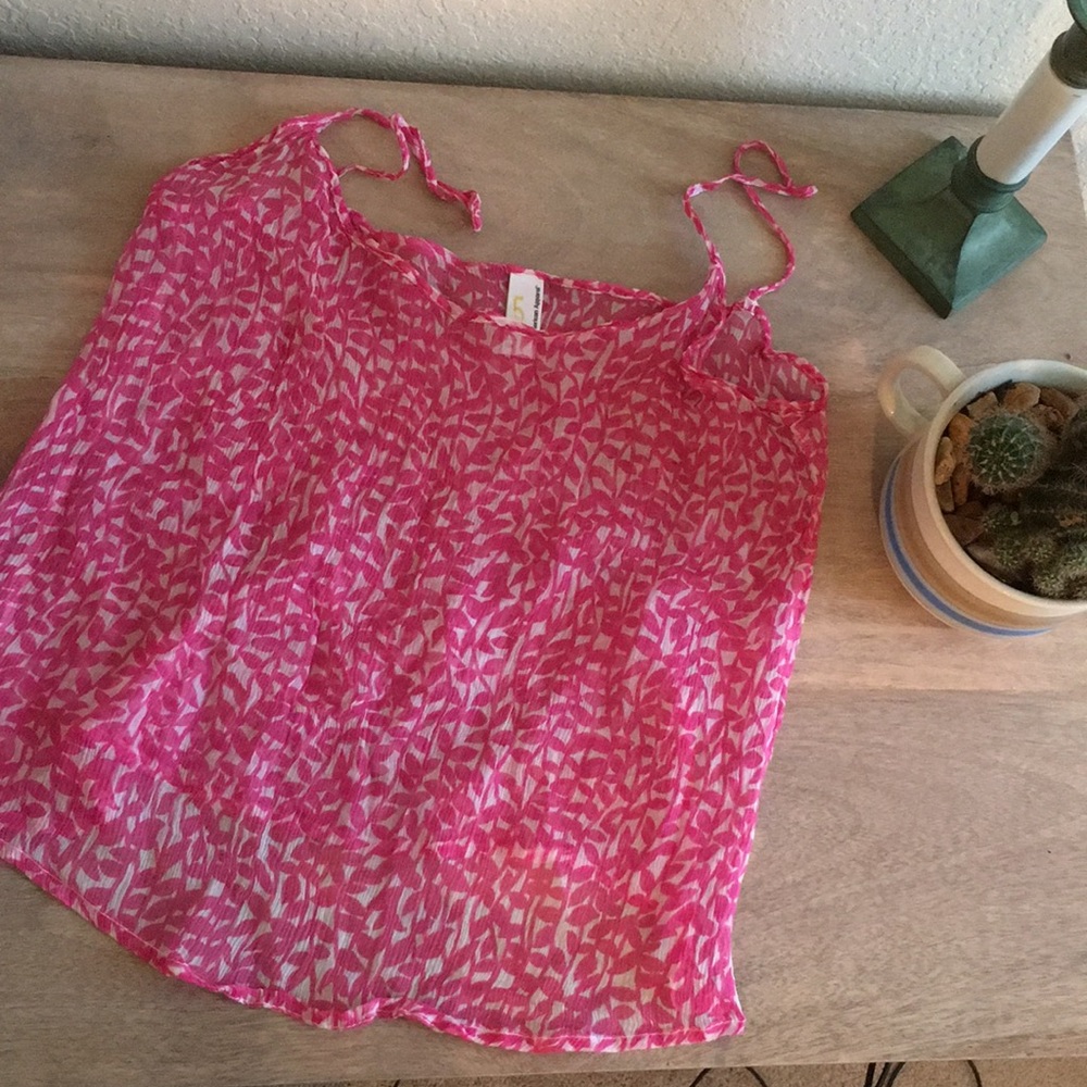 American Apparel Chiffon Floral Patterned Top